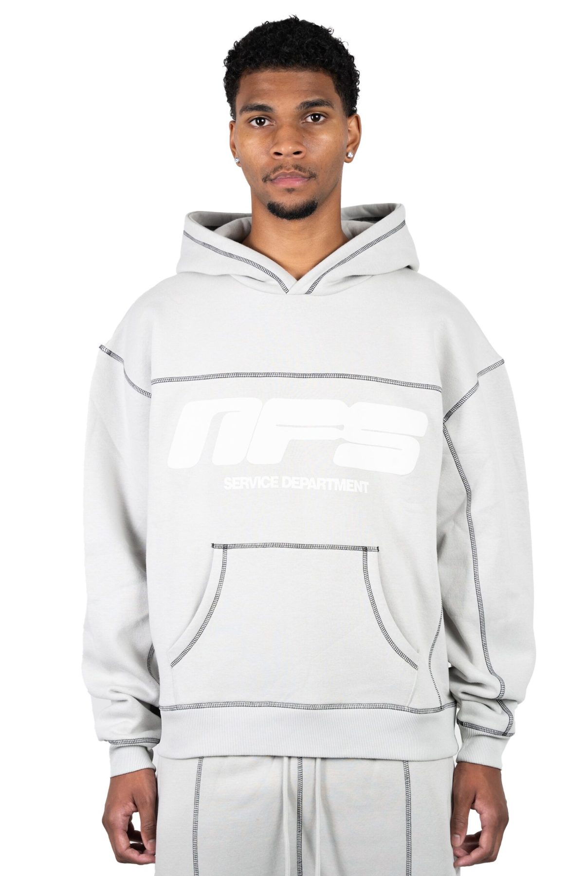 Grauer NOFS-Hoodie