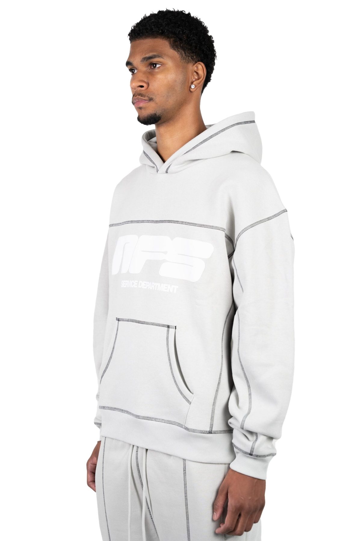 Grauer NOFS-Hoodie