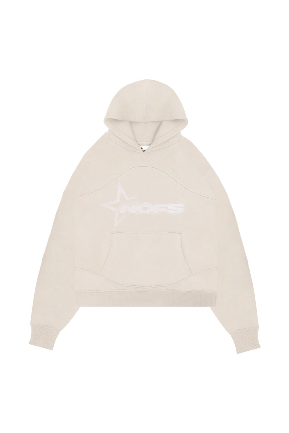 Cremefarbener NOFS-Hoodie