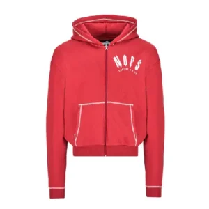 Red Nofs X Trapstar Zipper Hoodie